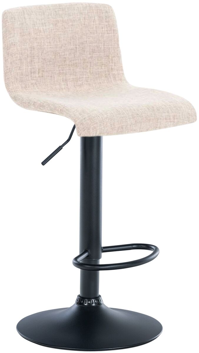 Taburete de bar con reposapiés giratorio respaldo curvado