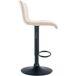 Taburete de bar con reposapiés giratorio respaldo curvado Taburete de bar con reposapiés giratorio respaldo curvado Negro