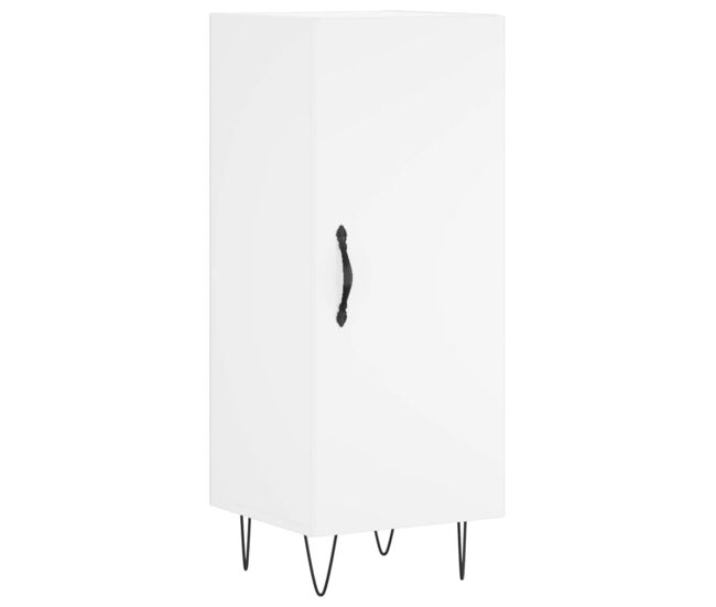 Aparador - mueble de almacenamiento madera de ingeniería blanco 34,5x34x90 cm es4362