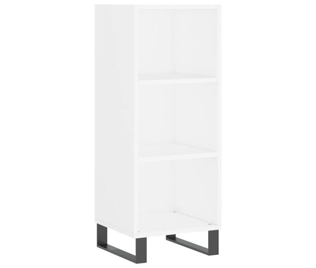 Aparador - mueble de almacenamiento de madera de ingeniería blanco 34,5x32,5x90 cm es3148