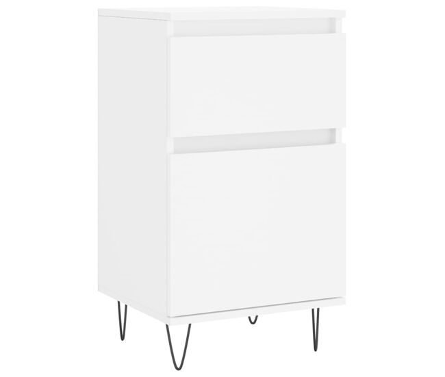 Aparador - mueble de almacenamiento madera de ingeniería blanco 40x35x70 cm es4395