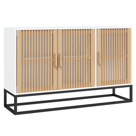 Aparador - Bufete - Móvei de apoio 105x30x65 cm derivados de madeira branco pt2449 Aparador - Bufete - Móvei de apoio 105x30x65 cm derivados de madeira branco pt2449