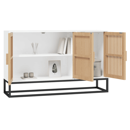 Aparador - Bufete - Móvei de apoio 105x30x65 cm derivados de madeira branco pt2449 Aparador - Bufete - Móvei de apoio 105x30x65 cm derivados de madeira branco pt2449