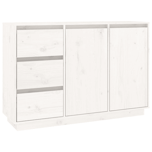 Aparador - Bufete - Móvei de apoio 111x34x75 cm madeira de pinho maciça branco pt3933