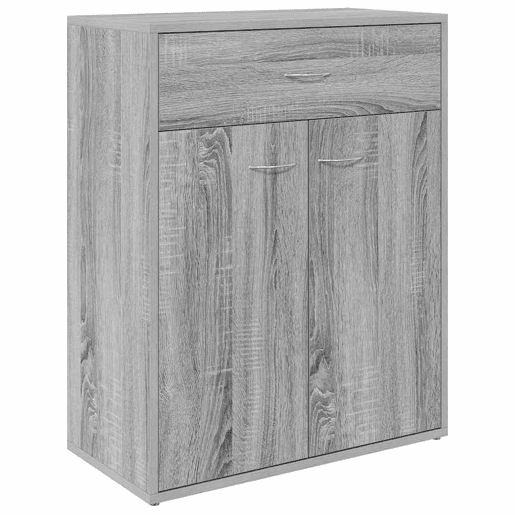 Aparador - Bufete - Móvei de apoio 60x30x75 cm derivados de madeira cinzento sonoma pt2878