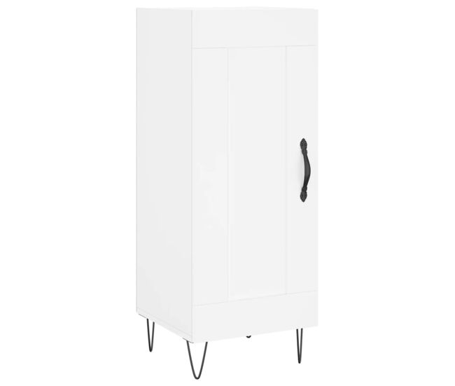Aparador - mueble de almacenamiento madera de ingeniería blanco 34,5x34x90 cm es4383