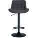 Conjunto de 2 taburetes de bar con estructura Conjunto de 2 taburetes de bar con estructura Negro