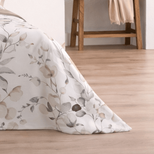 Jogo de Lençóis 144 fios Ahoa Bege Cama 150cm (3 peças) Donegal Collections