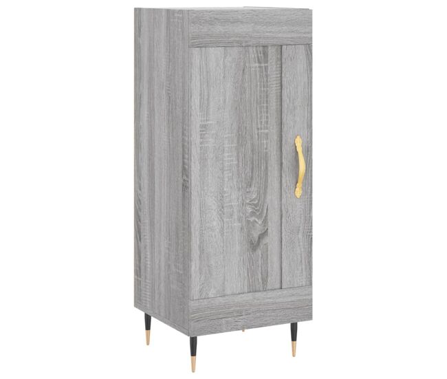 Aparador - mueble de almacenamiento madera de ingeniería gris sonoma 34,5x34x90 cm es4457