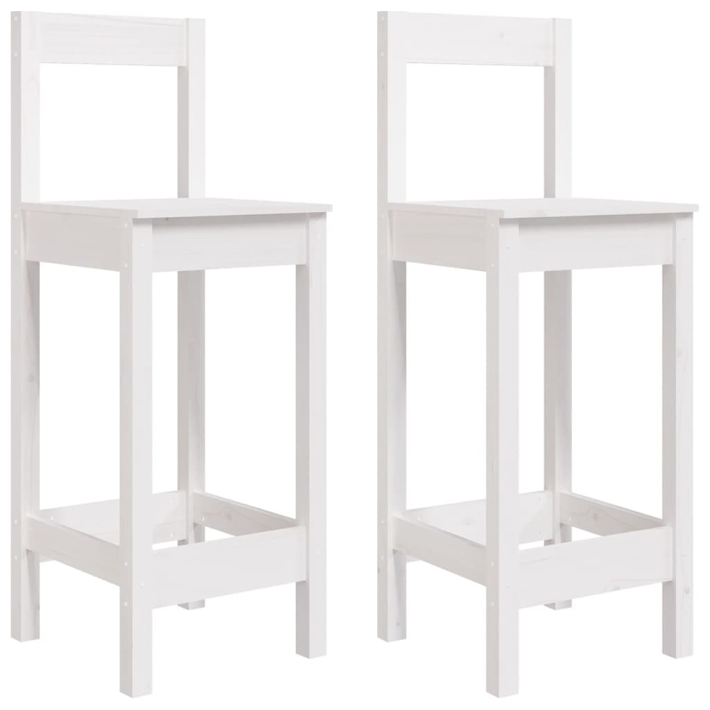 Conjunto de dos taburetes de bar de diseño rústico