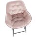Taburete de bar/trona x1 con asiento acolchado en terciopelo Taburete de bar/trona x1 con asiento acolchado en terciopelo Rosa
