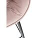 Taburete de bar/trona x1 con asiento acolchado en terciopelo Taburete de bar/trona x1 con asiento acolchado en terciopelo Rosa