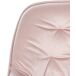Taburete de bar/trona x1 con asiento acolchado en terciopelo Taburete de bar/trona x1 con asiento acolchado en terciopelo Rosa