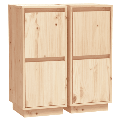Aparadores - Bufetes - Móveis de apoio 2 pcs 31,5x34x75 cm madeira de pinho maciça pt44