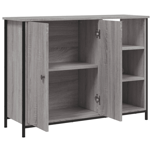 Aparador - Bufete - Móvei de apoio 100x33x75 cm derivados de madeira cinzento sonoma pt3377 Aparador - Bufete - Móvei de apoio 100x33x75 cm derivados de madeira cinzento sonoma pt3377