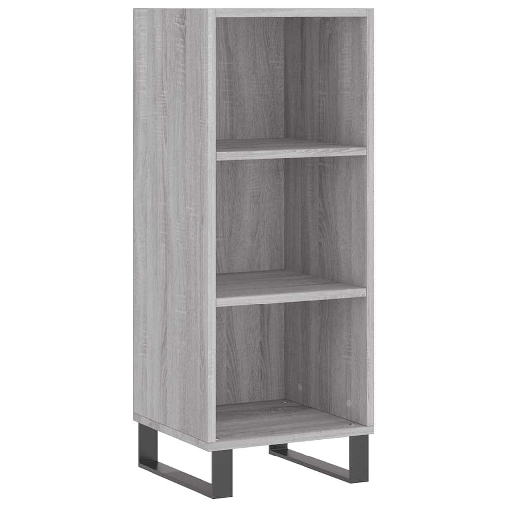 Aparador - Mueble de almacenamiento 34 Roble/ Gris