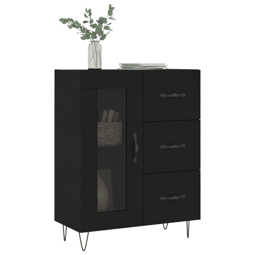 Aparador - Bufete - Móvei de apoio 69,5x34x90 cm derivados de madeira preto pt3545