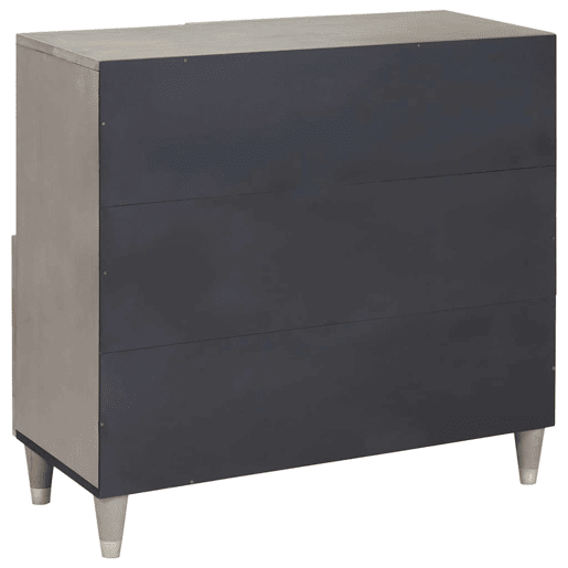 Bufete - Móvei de apoio Cinza e Ouro 80 x 33 x 75 cm Madeira de manga maciça pt4091