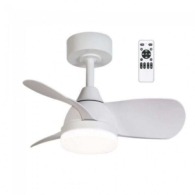 Ventilador de techo LED Borse Mini    CCT Dim (18W) marca Wonderlamp