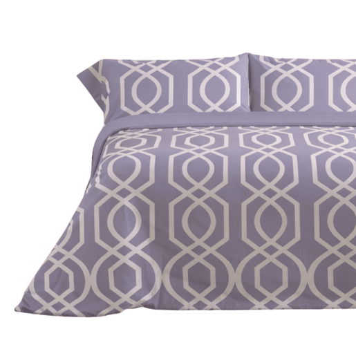 Jogo de Lençóis 144 fios Lian Malva Cama 150cm (3 peças) Donegal Collections