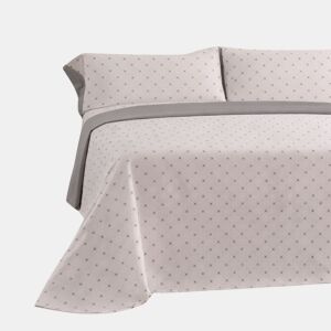 Jogo de Lençóis 144 fios Llac Cinza Cama 105cm (3 peças) Donegal Collections