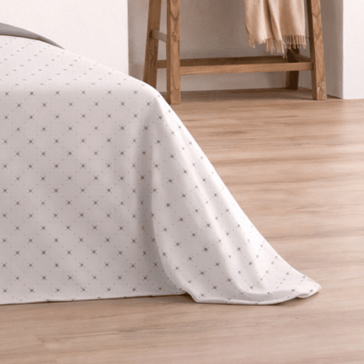 Jogo de Lençóis 144 fios Llac Cinza Cama 160cm (4 peças) Donegal Collections