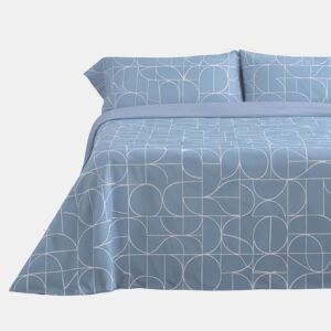 Jogo de Lençóis 144 fios Form Azul Cama 90cm (3 peças) Donegal Collections