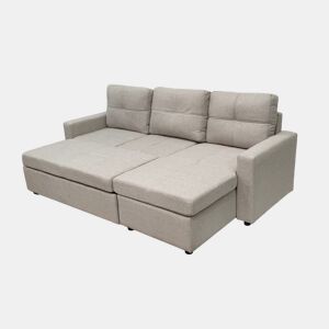 Sofá-Cama Chaise Longue Pau 215cm Bege