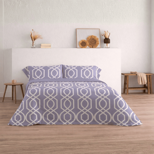 Jogo de Lençóis 144 fios Lian Malva Cama 160cm (4 peças) Donegal Collections