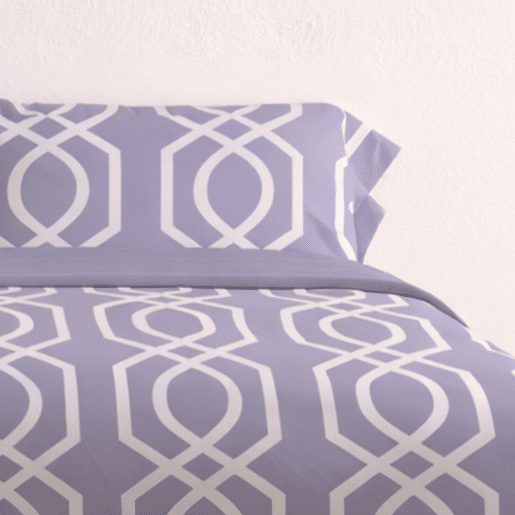 Jogo de Lençóis 144 fios Lian Malva Cama 160cm (4 peças) Donegal Collections