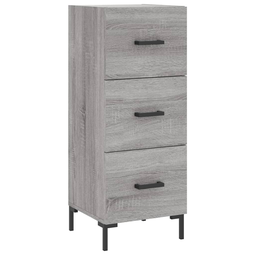 Aparador - Mueble de almacenamiento 34 Roble/ Gris