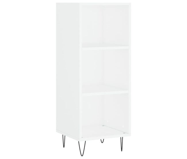 Aparador - mueble de almacenamiento de madera de ingeniería blanco 34,5x32,5x90 cm es3144