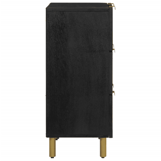 Aparadores - Bufetes - Móveis de apoio 2 pcs 60x33x75 cm derivados de madeira preto pt5213