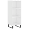 Aparador - Bufete - Móvei de apoio 34,5x32,5x90 cm derivados de madeira branco brilhante pt4412