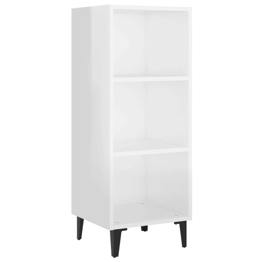 Aparador - Bufete - Móvei de apoio 34,5x32,5x90 cm derivados de madeira branco brilhante pt2608 Aparador - Bufete - Móvei de apoio 34,5x32,5x90 cm derivados de madeira branco brilhante pt2608