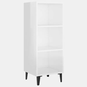 Aparador - Bufete - Móvei de apoio 34,5x32,5x90 cm derivados de madeira branco brilhante pt2608