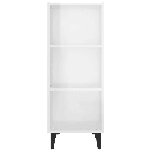 Aparador - Bufete - Móvei de apoio 34,5x32,5x90 cm derivados de madeira branco brilhante pt2608 Aparador - Bufete - Móvei de apoio 34,5x32,5x90 cm derivados de madeira branco brilhante pt2608