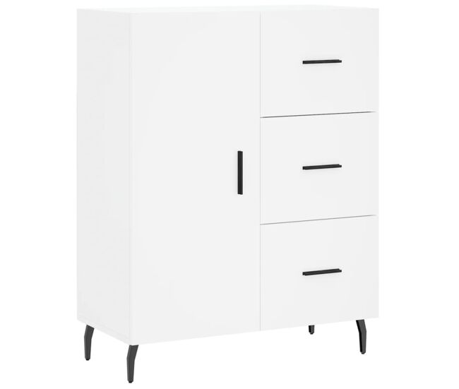 Aparador - mueble de almacenamiento de madera de ingeniería blanco 69,5x34x90 cm es3185