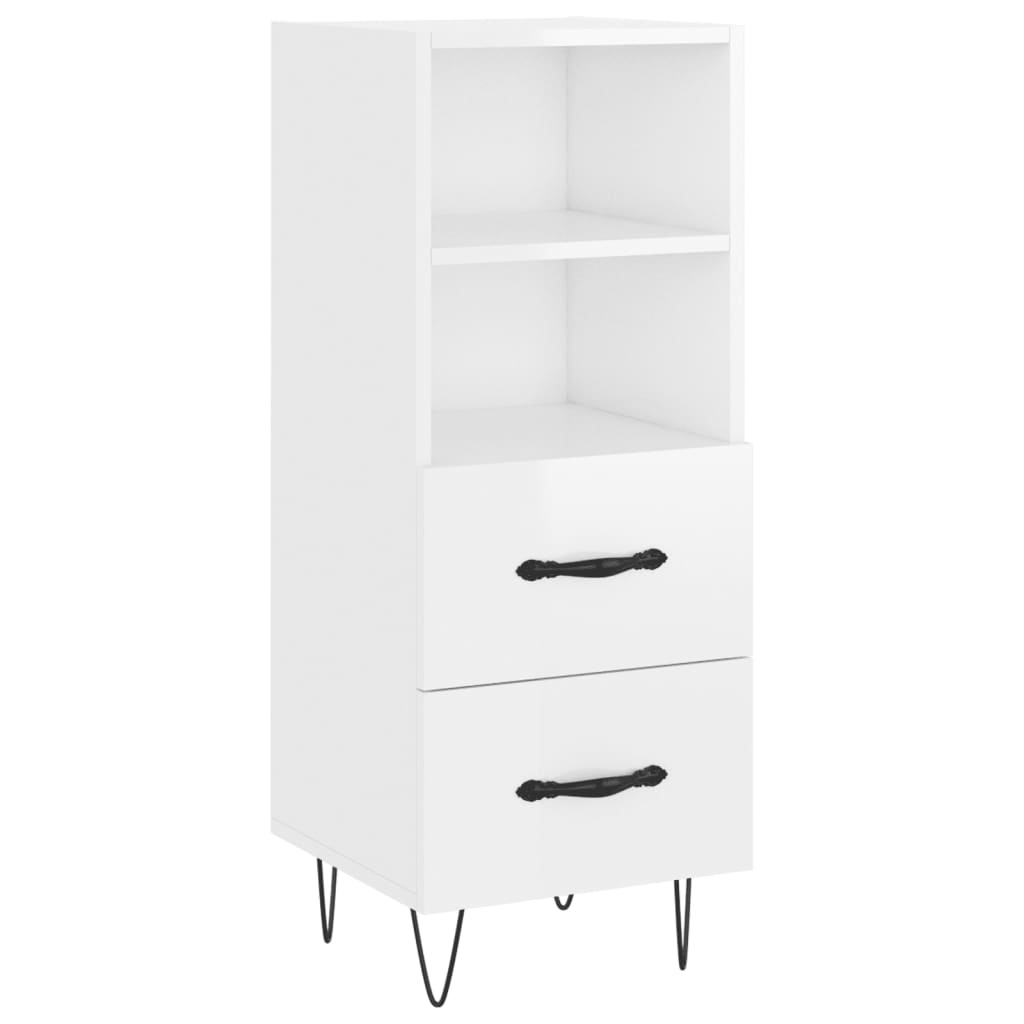 Aparador - Mueble de almacenamiento 34 Blanco Brillo