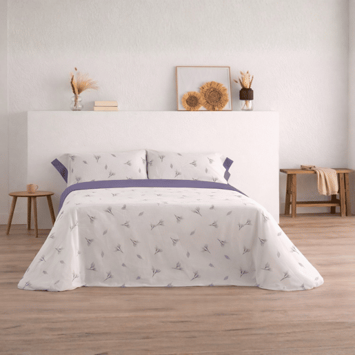 Jogo de Lençóis 144 fios Mue Malva Cama 160cm (4 peças) Donegal Collections