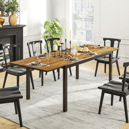 Outsunny Mesa de Jardim Extensível Mesa de Jantar Exterior Ajustável 160-240 cm com Bordas de Alumínio Carga 70 kg Mesa Retangular para 6-8 Pessoas para Pátio Terraço Castanho Outsunny Mesa de Jardim Extensível Mesa de Jantar Exterior Ajustável 160-240 cm com Bordas de Alumínio Carga 70 kg Mesa Retangular para 6-8 Pessoas para Pátio Terraço Castanho