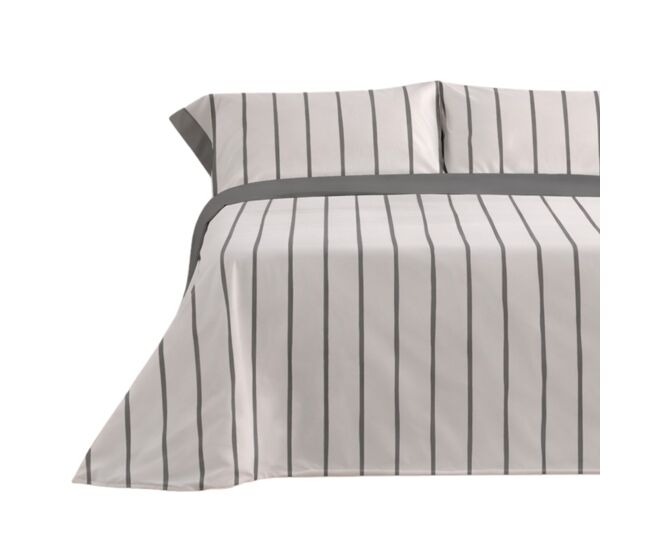 Juego de sábanas 144 hilos mai gris cama 135cm (3 piezas) donegal collections