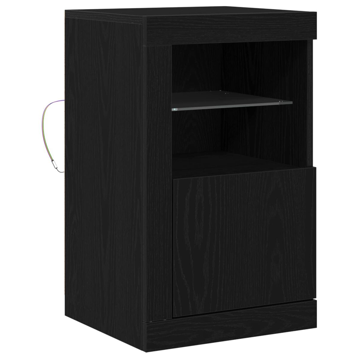Aparador - Mueble de almacenamiento 41 Negro/ Madera