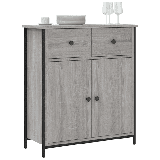 Aparador - Bufete - Móvei de apoio 70x30x80 cm derivados de madeira cinzento sonoma pt3464 Aparador - Bufete - Móvei de apoio 70x30x80 cm derivados de madeira cinzento sonoma pt3464
