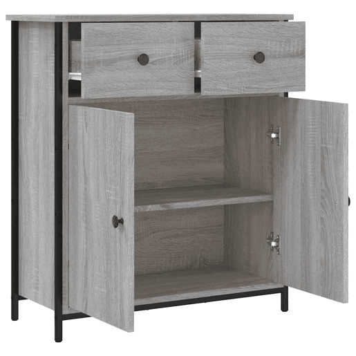Aparador - Bufete - Móvei de apoio 70x30x80 cm derivados de madeira cinzento sonoma pt3464 Aparador - Bufete - Móvei de apoio 70x30x80 cm derivados de madeira cinzento sonoma pt3464