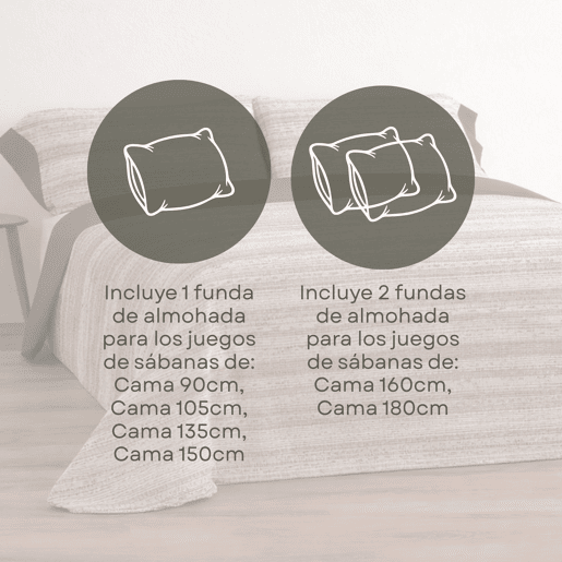 Jogo de Lençóis 144 fios Nemo Marrom Cama 105cm (3 peças) Donegal Collections