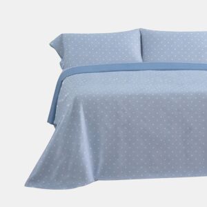Jogo de Lençóis 144 fios Puntos Azul Cama 90cm (3 peças) Donegal Collections