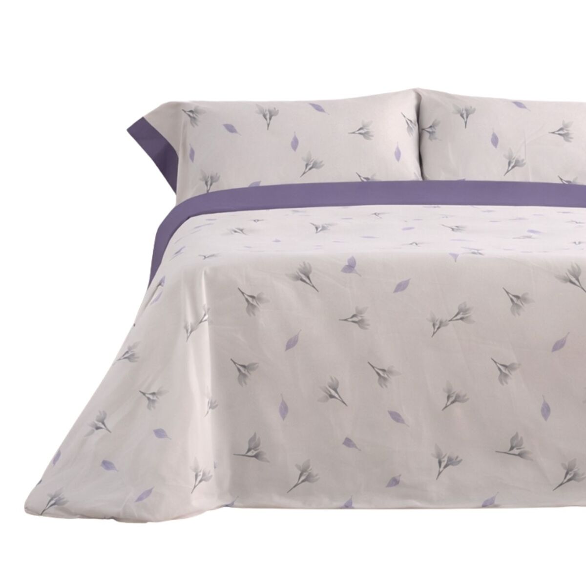 Juego de sábanas 144 hilos mue malva cama 105cm (3 piezas) donegal collections