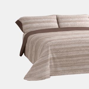 Jogo de Lençóis 144 fios Nemo Marrom Cama 135cm (3 peças) Donegal Collections