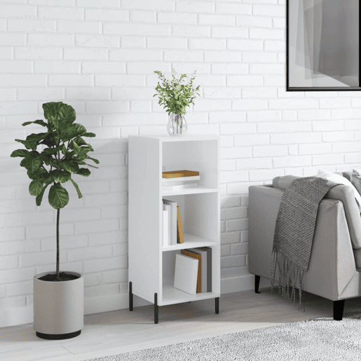 Aparador - Bufete - Móvei de apoio 34,5x32,5x90 cm derivados de madeira branco brilhante pt4410 Aparador - Bufete - Móvei de apoio 34,5x32,5x90 cm derivados de madeira branco brilhante pt4410
